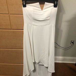 White High low dress